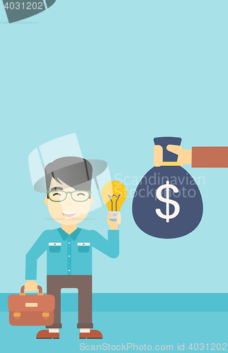 Image of Successful business idea vector illustration.