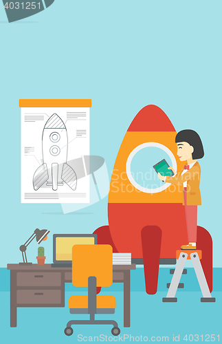 Image of Business start up vector illustration.