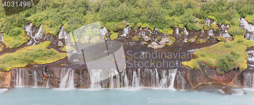 Image of Hraunfossar waterfalls in Iceland