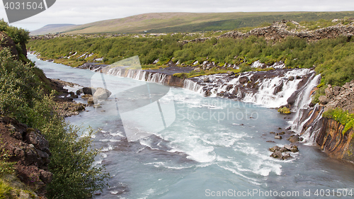 Image of Hraunfossar waterfalls in Iceland