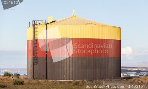 Image of Colorful storage tank