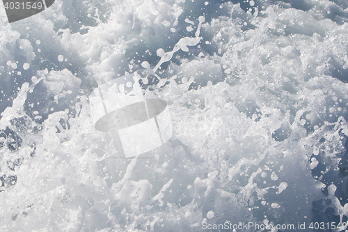 Image of Wave of a ferry ship on the open ocean