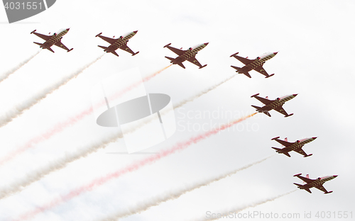 Image of LEEUWARDEN, THE NETHERLANDS - JUNE 10, 2016: Turkish Air Force D