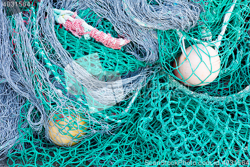 Image of Pile of fishing nets