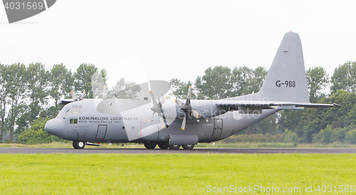 Image of LEEUWARDEN, THE NETHERLANDS - JUNE 10, 2016: Dutch Air Force Loc