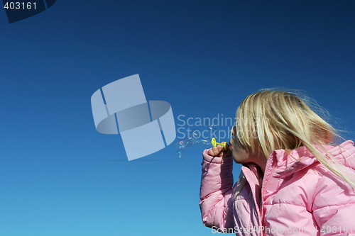 Image of bubble blowing