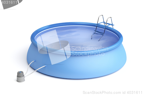 Image of Swimming pool on white