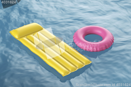 Image of Pool raft and swim ring