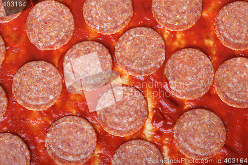 Image of pepperoni background,