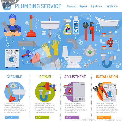 Image of Plumbing Service Infographics