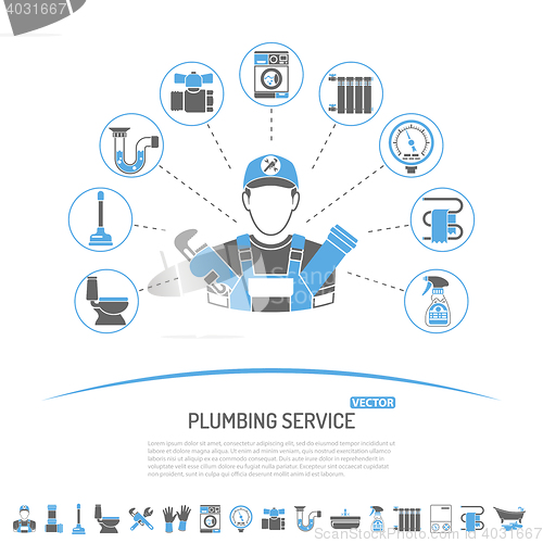 Image of Plumbing Service Infographics