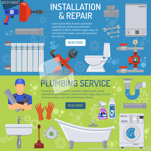 Image of Plumbing Service Banners