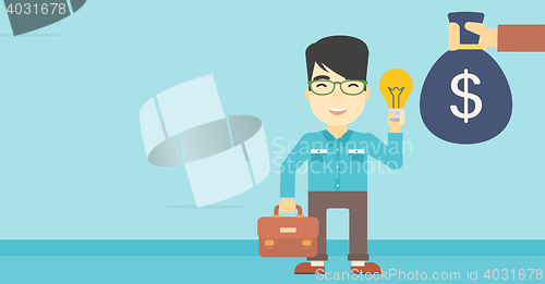 Image of Successful business idea vector illustration.