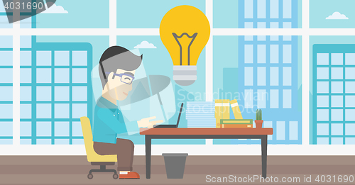 Image of Successful business idea vector illustration.