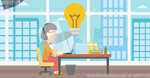 Image of Successful business idea vector illustration.