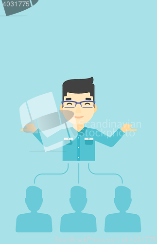 Image of Businessman choosing employee.