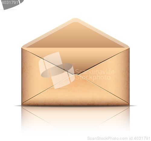 Image of Old envelope, isolated on white.