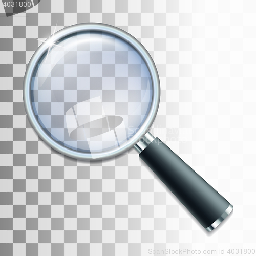 Image of Magnifying glass on transparent background.