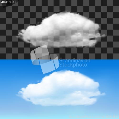 Image of Realistic vector cloud