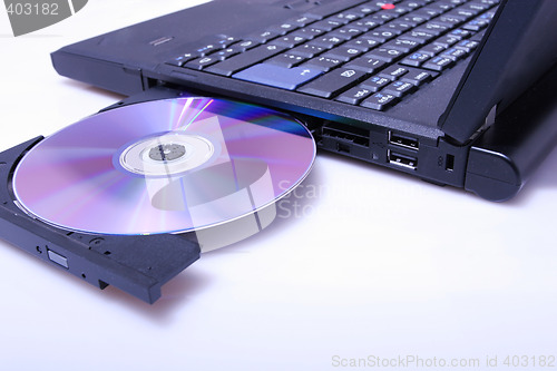 Image of laptop dvd