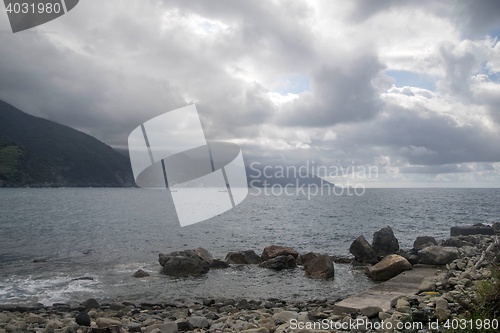 Image of Seascape of Italy Liguria coast travel