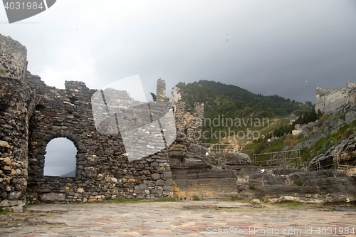 Image of Dramatic weather storm in Portovenere