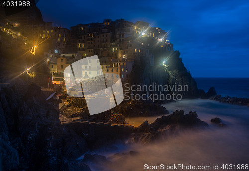 Image of Romantic view of Manarola village 