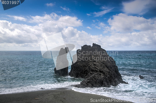 Image of Seascape of Italy Liguria coast travel