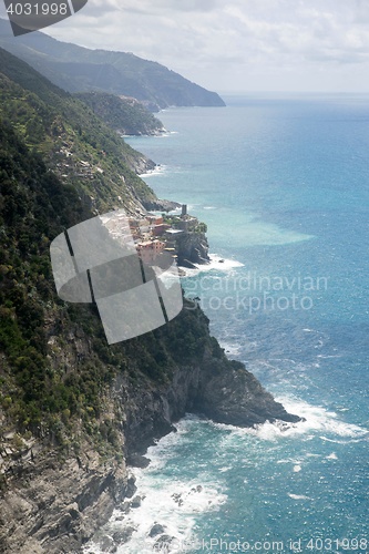 Image of Sea view of romantic Vernazza