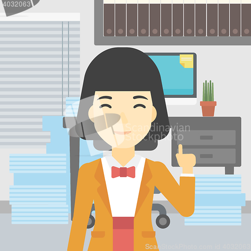 Image of Businesswoman having business idea.