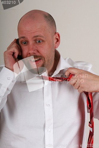 Image of stressful call