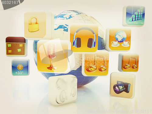 Image of . 3D illustration. Vintage style.