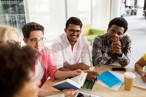 Image of group of high school students sitting at table