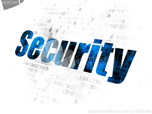 Image of Safety concept: Security on Digital background