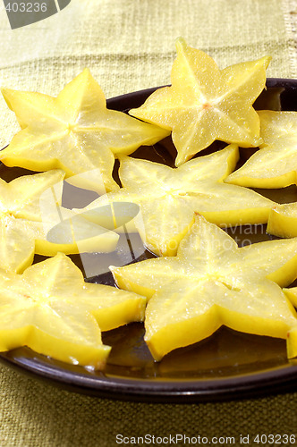 Image of Close up view of the carambola