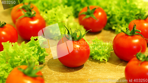 Image of Fresh salad with tomatoes