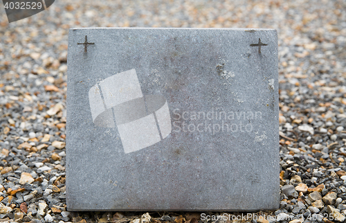 Image of old catholic cemetery gravestone