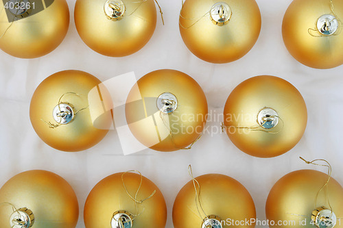 Image of golden orbs