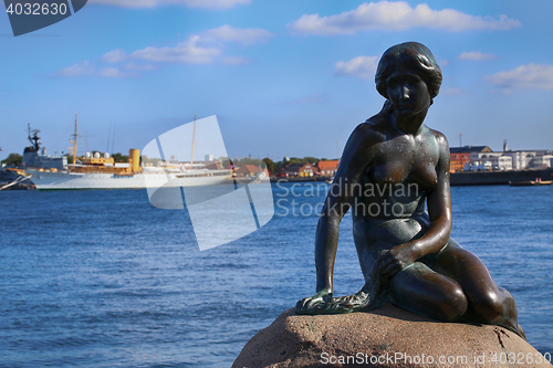 Image of Sculpture of The Little Mermaid Copenhagen, Denmark