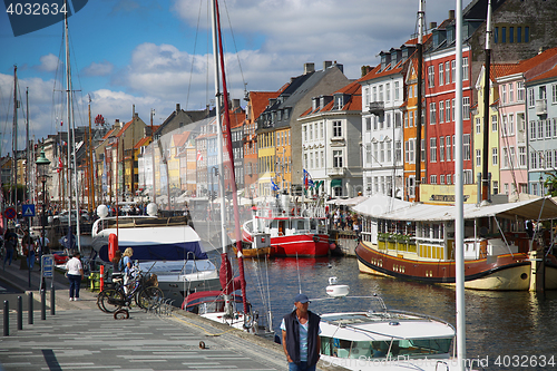 Image of Nyhavn harbour in Copenhagen, Denmark