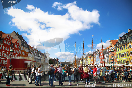 Image of Nyhavn harbour in Copenhagen, Denmark