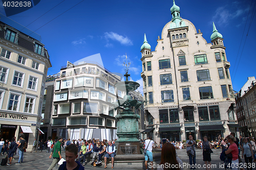 Image of Amagertorv square in Copenhagen, Denmark