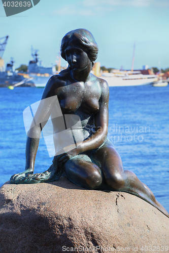 Image of Sculpture of The Little Mermaid Copenhagen, Denmark