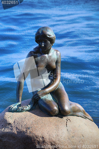 Image of Sculpture of The Little Mermaid Copenhagen, Denmark