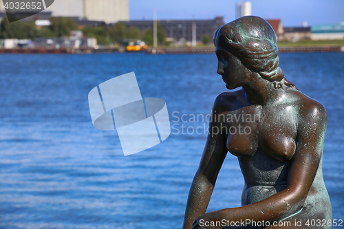 Image of Sculpture of The Little Mermaid Copenhagen, Denmark