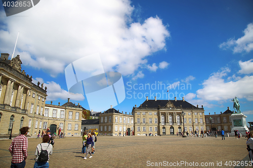 Image of Amalienborg Square in Copenhagen, Denmark