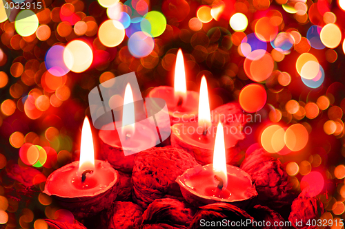 Image of christmas candles