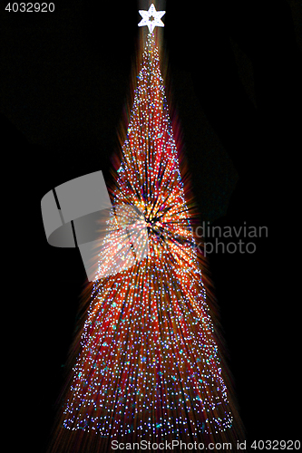 Image of christmas tree in Ostrava