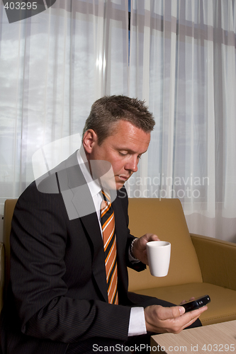 Image of occupied businessman