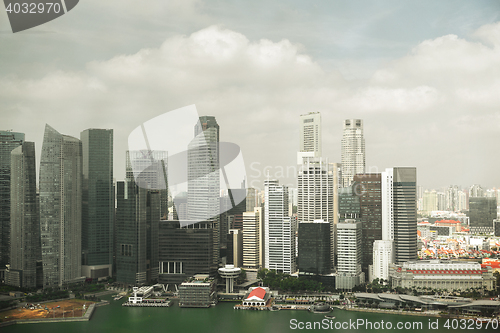 Image of beautiful view to bangkok city seafront